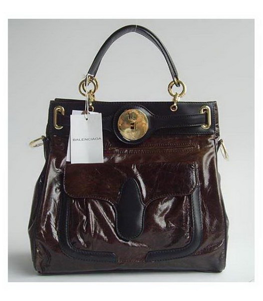 Balenciaga Lune Tote_Brown pelle